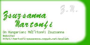 zsuzsanna martonfi business card